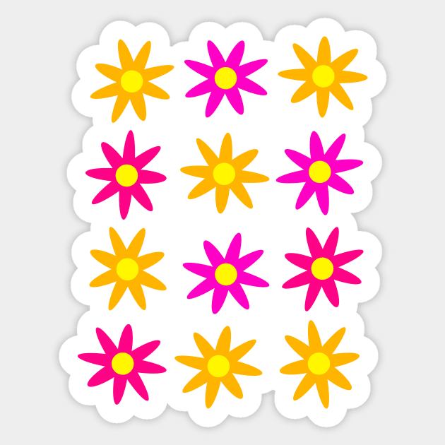 Colorful Floral Awesomeness Sticker by This Cute Eel